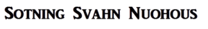 Sotning Svahn Nuohous Oy Ab